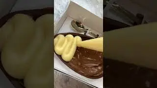 Chocolate Egg loaded with Chocolate and Cream #shorts