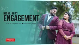 Engagement Highlights | Shabin stephenson & Giovanna paola | 2022 #kanyakumariWedding