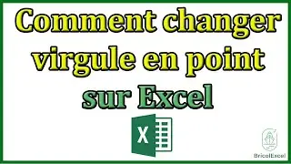 Comment changer virgule en point excel