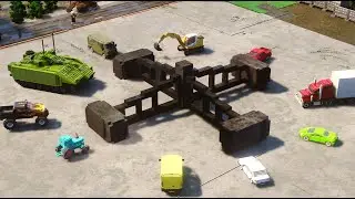 Large Spinner vs Cars #1 | Teardown