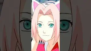 Sakura Looking Cute with Cat Ears