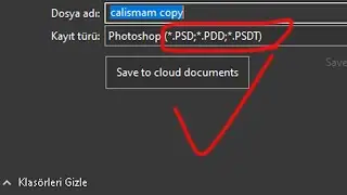 PHOTOSHOP PSD KAYDETME