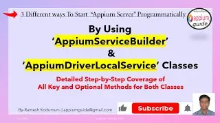 3. Start “Appium Server