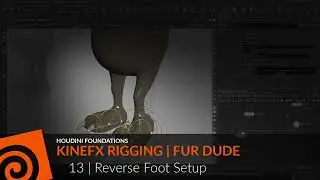 Houdini Foundations | Rig Fur Dude with KineFX 13 | Reverse Foot Setup