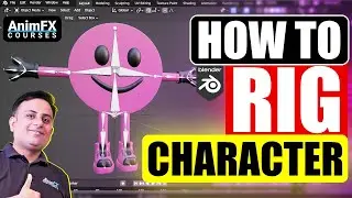 How to Rig a Character in Blender,  Blender Animation Course, Blender 3D Character Course