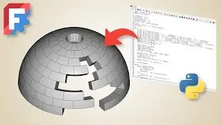 Learn to code in Freecad by modeling this stunning parametric Dome - Python scripting Tutorial