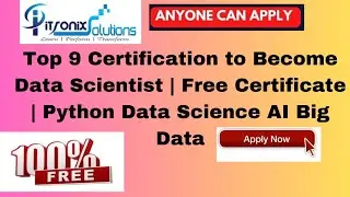 Become Data Scientist | Free Certificate | Python Data Science AI Big Data
