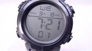 Fashion Waterproof Men's Boy LCD Digital Stopwatch Date Rubber Sport Wrist Watch