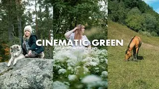 Cinematic Green Lightroom Preset | Moody Film Color Grading