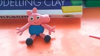 Свинка Пеппа. Лепим Джорджа из пластилина Плей До. Peppa Pig
