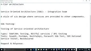 WebServices | SOA Testing of SOAP, RESTful API with XML, JSON Request Response using SoapUI Postman