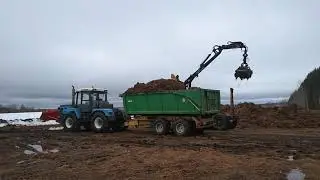 ХТЗ- 150К возим силос.