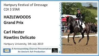 Carl Hester and Hawtins Delicato Grand Prix; Hartpury Festival of Dressage 2019