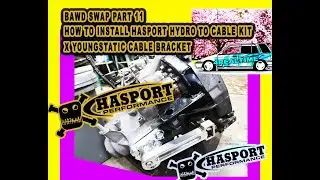 How to install B series in EF Civic Chassis Part 11| Installing #hasport hydro to cable clutch kit