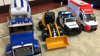 🔴 BRUDER OYUNCAK KEPÇE POLİS AMBULANS BETON MİKSERİ KAMYON OYUNCAK ARABA KUTUSU 