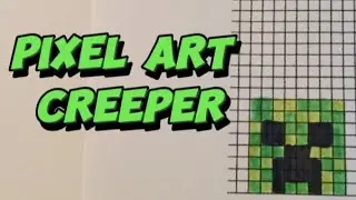 Pixel art Creeper Minecraft/Drawing Creeper Minecraft 