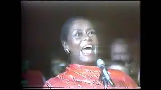 Leonard Bernstein and Shirley Verrett at GMHC Circus Benefit, Madison Square Garden