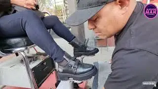 #asmr #bolero #zapatillas #dama #color  #negro #repintados #terminado #mate