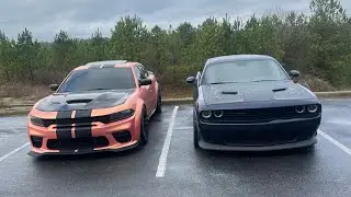 Drove my homeboys widebody 392 charger  !! My hat flew out the window !