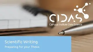 Preparing for your Thesis