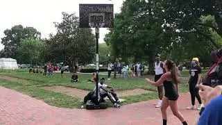 portable basketball court by the white house: good sport good game Full Video @StephaniaE