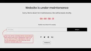 Maintenance Mode - Sparsh Magento 2 Extension
