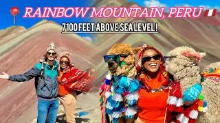 RAINBOW MOUNTAIN PERU | How we hiked 7100 feet above sea level | ALTITUDE SICKNESS WAS REAL !