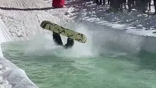 Ski & Snowboard Fails, Wins, Big Laughs & Fun Closing Day Tradition! The Red River Pond Skim 2025