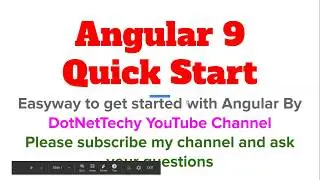 Angular 9 Quick Start