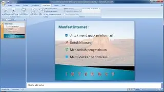 Tutorial PowerPoint 2007 |Cara Membuat Gambar Latar Belakang Transparan di PowerPoint