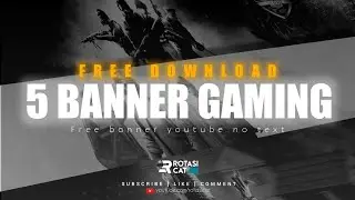 Banner youtube no text #bannergaming #templatebanner #