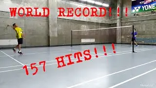*WORLD RECORD* LONGEST BADMINTON RALLY (157 Hits)