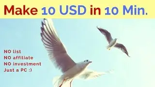 Make Money Online - Easy 10 USD in 10 min - NO affiliate, NO investment, NO list