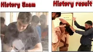 History Exam And History Result|Exam funny video|Result Funny Video|Exam And Resultmeme@crazyman1860