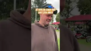 Young Butt Ready for Anything says Motorcycle Rider