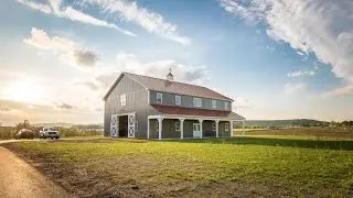 2-story Pole Barn with Metal Roof - A.B. Martin - 4K