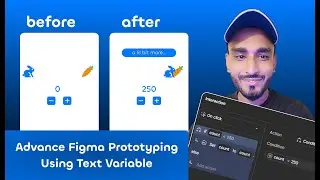 Advance Prototyping in Figma with Text Variables | Text Variables in Figma