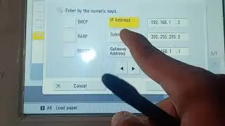 How to Set the IP Address on the Canon IRA6275 Digital Photocopier