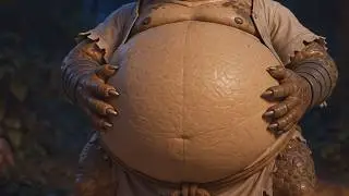 Furry encounters a giant lizard komodo dragon! [vore animation]
