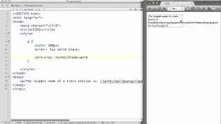 CSS3 - 08. Wrapping your words within the box