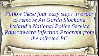 Uninstall An Garda Siochana Ireland's National Police Service
