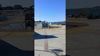 Детская площадка в Геленджике.Как назвать тех, кто поставил горку в бывшем бассейне?