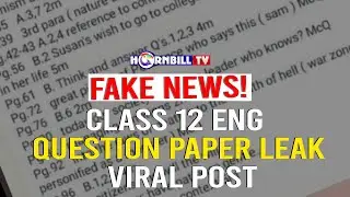 FAKE NEWS! CLASS 12 ENG QUESTION PAPER LEAK VIRAL POST