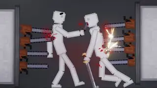 People Fight On A Dangerous Arena In People Playground