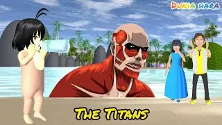 Titan Menyerang Kota Sakura 😱 | Bayi Raksasa minta Susu ke Yuta Mio | Sakura school Simulator