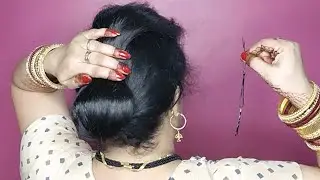 Simple 😍 Hairstyle For Everyday /Beautiful Juda Hairstyle For Ladies /Easy Hairstyles For Long Hair