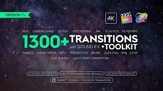 FCPX 1300 Transitions and Sound FX + Bonus