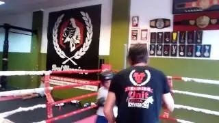 Club de boxeo en Denia. Clase con Toni. Luquian.