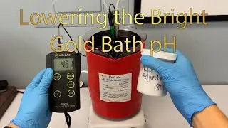Adjusting the pH of the Bright Gold Bath