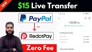 🔴 Live Withdraw: How to withdraw money from PayPal to Redotpay - No Fee 🤩✅